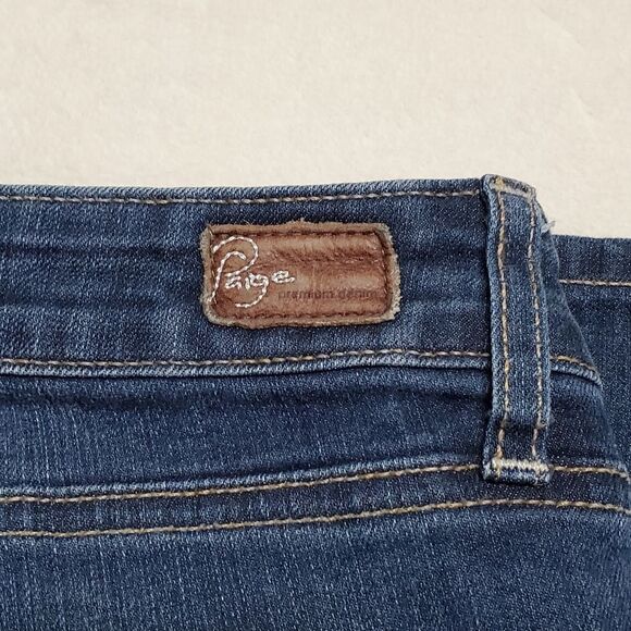 PAIGE Deep Horizon Roxie Capri Low Rise Mid Wash Ankle Skinny Jeans 29 - Picture 8 of 12